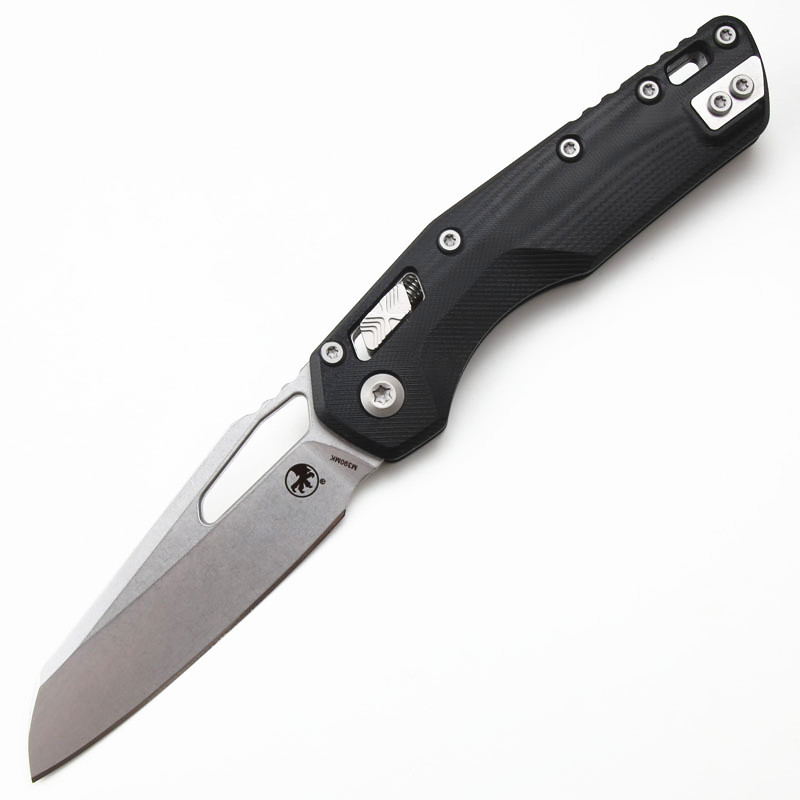 Microtech MSI RAM-LOK Manual Folding Knife 3.54" M390MK Plain Blade, G10 Handles - 210-10APFL