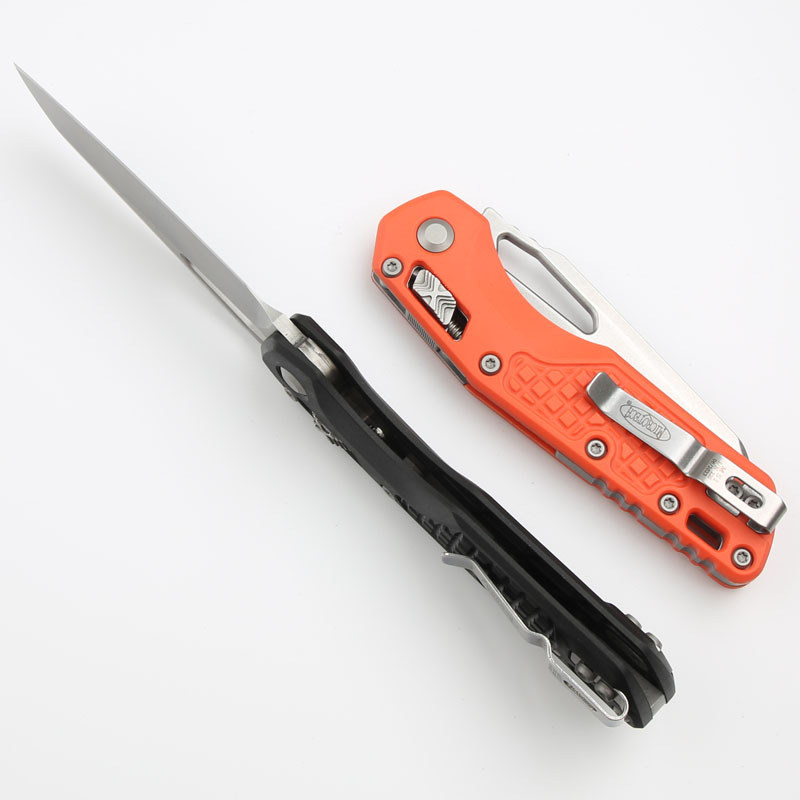 Microtech MSI RAM-LOK Manual Folding Knife 3.54" M390MK Plain Blade, Grivory Handles