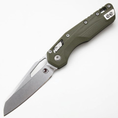 Microtech MSI RAM-LOK Manual Folding Knife 3.54" M390MK Plain Blade, G10 Handles - 210-10APFL