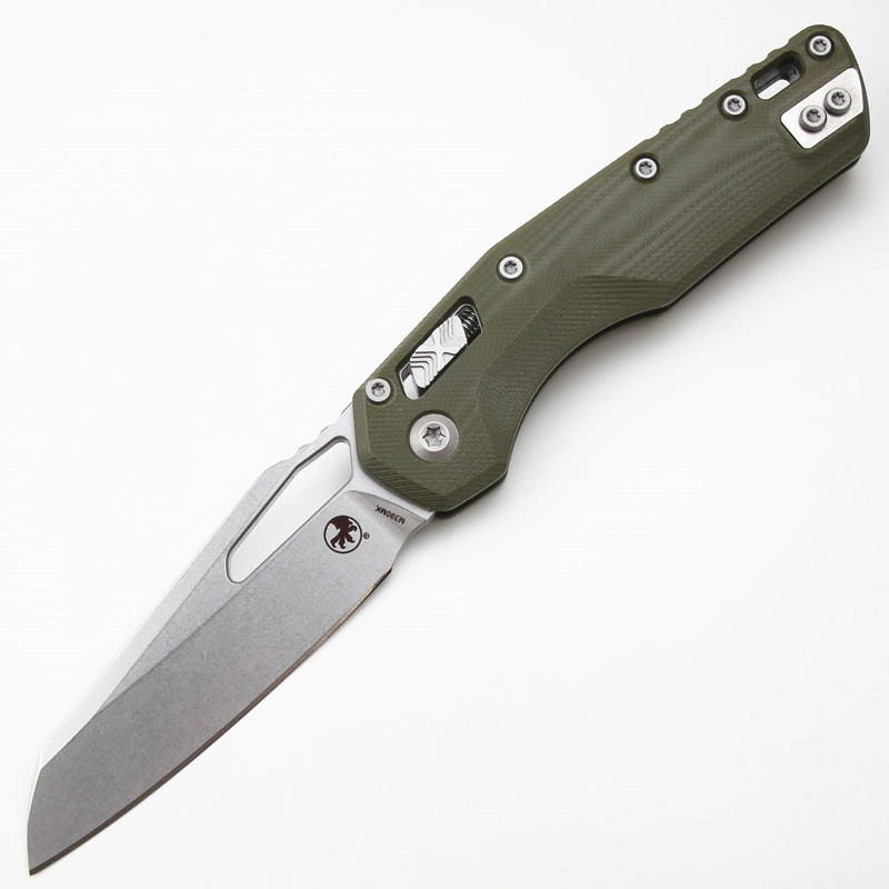 Microtech MSI RAM-LOK Manual Folding Knife 3.54" M390MK Plain Blade, G10 Handles - 210-10APFL