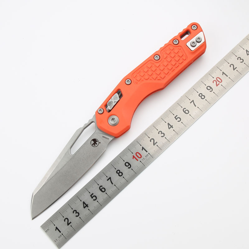 Microtech MSI RAM-LOK Manual Folding Knife 3.54" M390MK Plain Blade, Grivory Handles