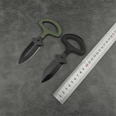 Benchmade Mini 175 Dagger Fixed Blade Knife 2.44" D2 Black Double Edge Blade, Anti Slip Cotton Handles