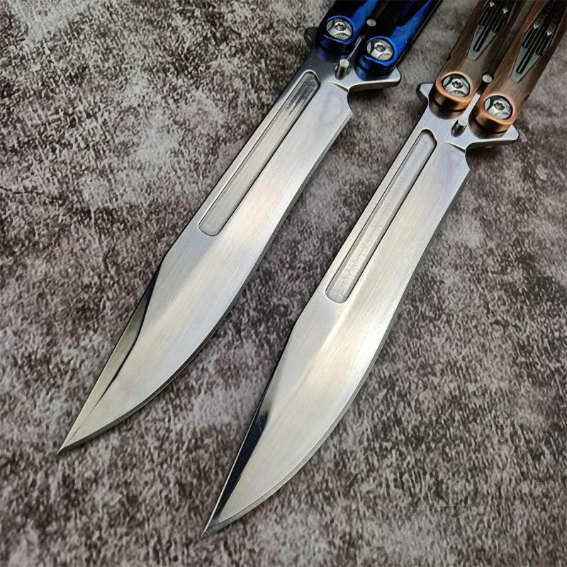 Benchmade Balisong Butterfly Knife 4.52" 440C Drop Point Blade, 420 Stainless Steel Handles, Latch Lock