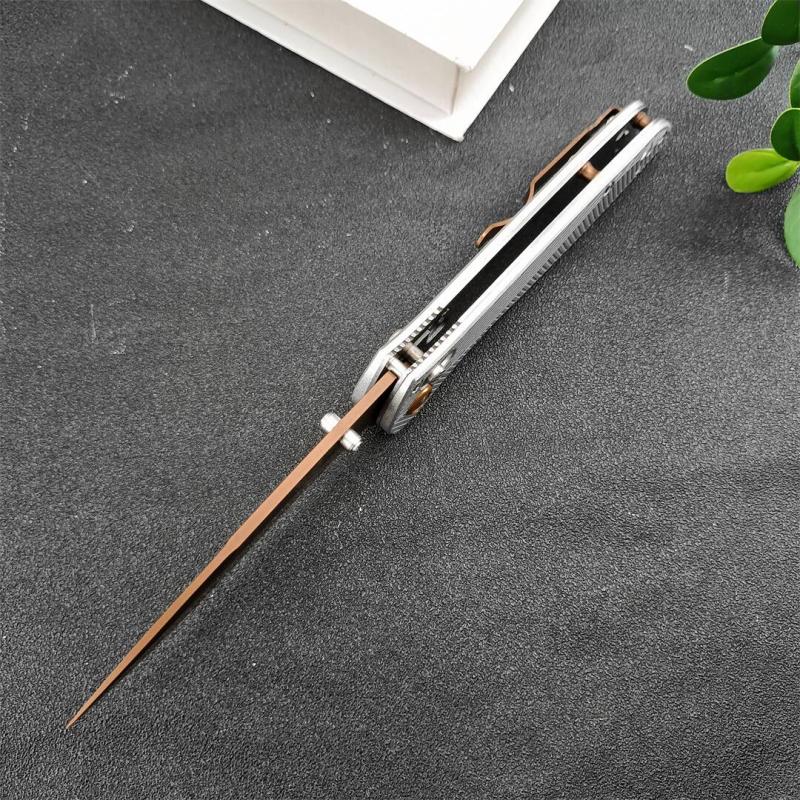 Benchmade 710FE-2 Seven | Ten Axis Folding Knife 3.93" GB-D2 Drop Point Blade, Aluminum Alloy Handles