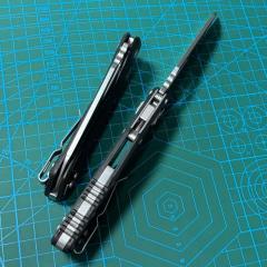 Microtech MSI RAM-LOK Manual Folding Knife 3.54" M390MK Plain Blade, Carbon Fiber Handles, AXIS Lock