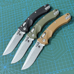 Microtech Amphibian RAM-LOK Manual Folding Knife 3.62" M390MK Plain Blade, G10 Handles