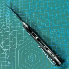 Microtech MSI RAM-LOK Manual Folding Knife 3.54" M390MK Plain Blade, Carbon Fiber Handles, AXIS Lock