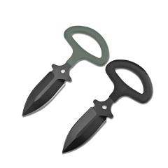 Benchmade Mini 175 Dagger Fixed Blade Knife 2.44" D2 Black Double Edge Blade, Anti Slip Cotton Handles