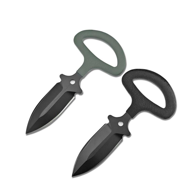 Benchmade Mini 175 Dagger Fixed Blade Knife 2.44" D2 Black Double Edge Blade, Anti Slip Cotton Handles