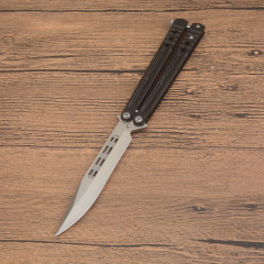 Benchmade Balisong Butterfly Knife 4.6" 440C Drop Point Blade, 420 Stainless Steel Handles, Latch Lock