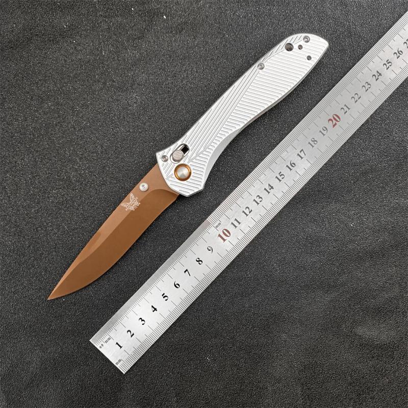 Benchmade 710FE-2 Seven | Ten Axis Folding Knife 3.93" GB-D2 Drop Point Blade, Aluminum Alloy Handles