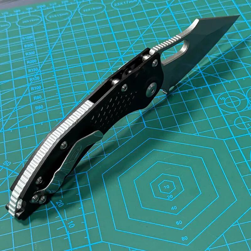 Microtech Stitch-I AUTO Folding Knife 3.03" M390 Stonewashed Blade, T6-6061 Handles