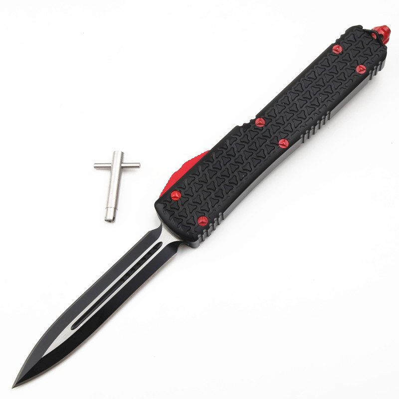 Microtech Star Wars AUTO OTF Knife 3.34" D2 Satin Double Edge Dagger Blade, Aluminum Alloy Handles
