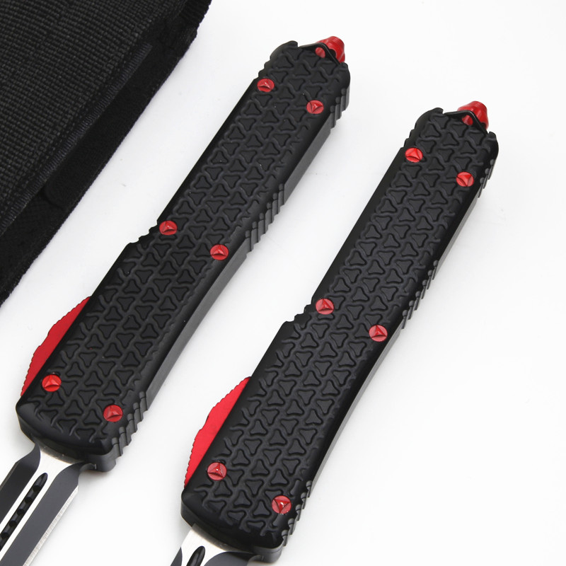 Microtech Star Wars AUTO OTF Knife 3.34" D2 Satin Double Edge Dagger Blade, Aluminum Alloy Handles