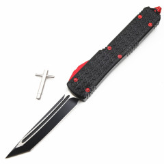 Microtech Star Wars AUTO OTF Knife 3.34" D2 Satin Double Edge Dagger Blade, Aluminum Alloy Handles