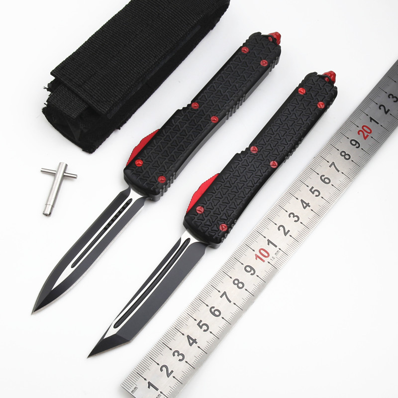 Microtech Star Wars AUTO OTF Knife 3.34" D2 Satin Double Edge Dagger Blade, Aluminum Alloy Handles