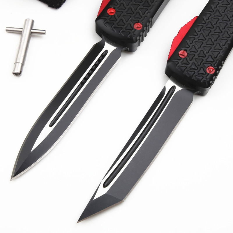 Microtech Star Wars AUTO OTF Knife 3.34" D2 Satin Double Edge Dagger Blade, Aluminum Alloy Handles