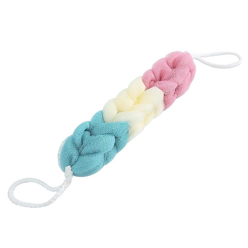 Long Bath Loofahs Stretchable Braided Mesh Exfoliating Loofah Back Scrubber Ball Body Bath Shower Sponge