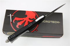 Microtech Troodon AUTO OTF Knife 3.74" M390 Satin Double Edge Dagger Blade, Aviation Aluminum Handles