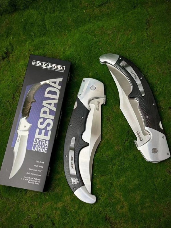 CS 62MA XL Espada Folding Knife 7.51" S35VN Satin Blade, Polished G10 Handles with Aluminum Bolsters, Lockback