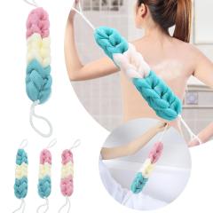 Long Bath Loofahs Stretchable Braided Mesh Exfoliating Loofah Back Scrubber Ball Body Bath Shower Sponge