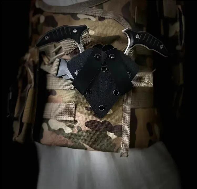 2PC/Set Claw karambit Tactical Fixed Blade Knife