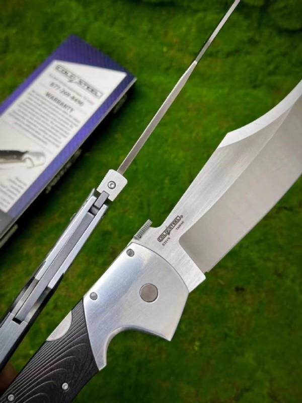 CS 62MA XL Espada Folding Knife 7.51" S35VN Satin Blade, Polished G10 Handles with Aluminum Bolsters, Lockback