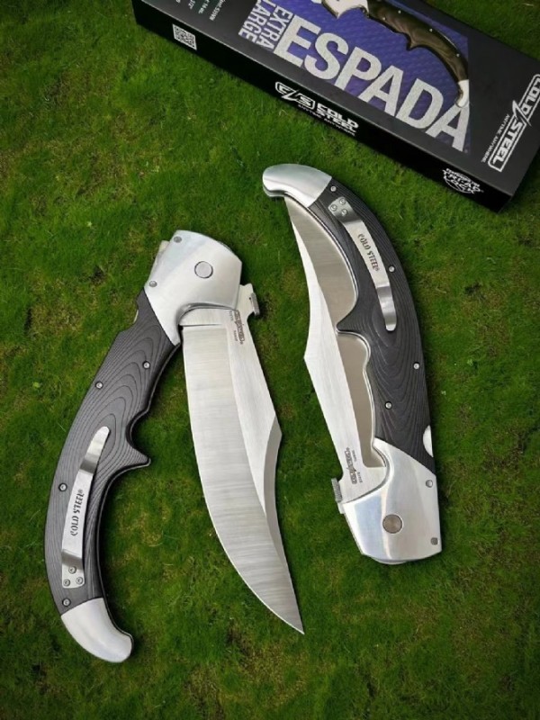 CS 62MA XL Espada Folding Knife 7.51" S35VN Satin Blade, Polished G10 Handles with Aluminum Bolsters, Lockback