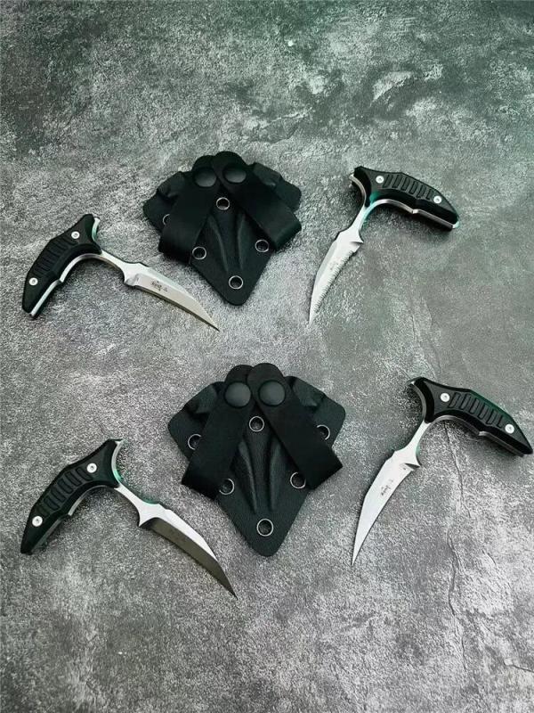 2PC/Set Claw karambit Tactical Fixed Blade Knife