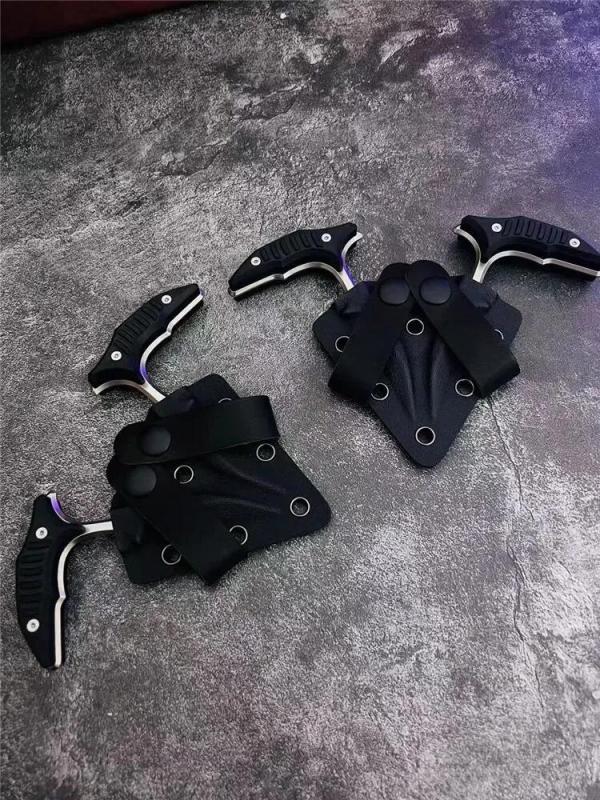 2PC/Set Claw karambit Tactical Fixed Blade Knife