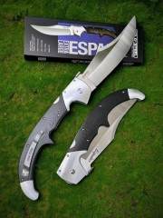 CS 62MA XL Espada Folding Knife 7.51" S35VN Satin Blade, Polished G10 Handles with Aluminum Bolsters, Lockback
