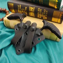 2PC/Set All Black Claw karambit Tactical Fixed Blade Knife