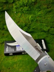 CS 62MA XL Espada Folding Knife 7.51" S35VN Satin Blade, Polished G10 Handles with Aluminum Bolsters, Lockback