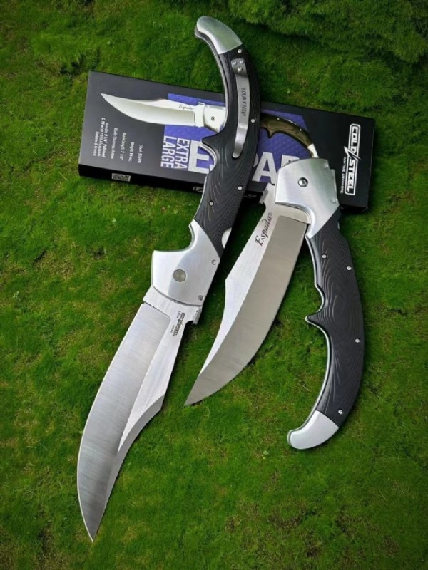 CS 62MA XL Espada Folding Knife 7.51" S35VN Satin Blade, Polished G10 Handles with Aluminum Bolsters, Lockback