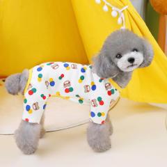 Colour Ball Bear Four-legged Pet Clothes Autumn Puppy Warm Clothing Pet Supplies Teddy Housewear Wholesale S-2XL