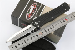 Microtech Combat Troodon AUTO OTF Knife 3.77" D2 Satin Blade, Aviation Aluminum Handles