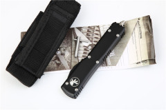 Microtech UTX-70 Ultratech OTF AUTO Knife 3.34" D2 Plain Blade, Aluminum Alloy Handles