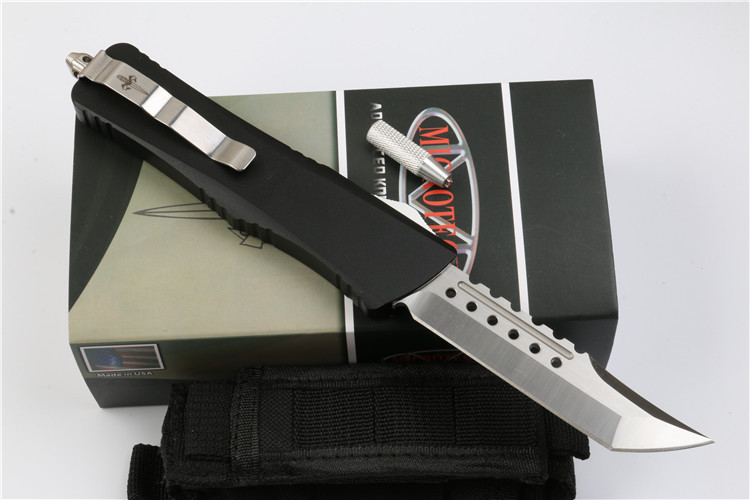 Microtech Combat Troodon AUTO OTF Knife 3.77" D2 Satin Blade, Aviation Aluminum Handles