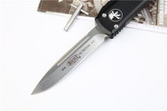 Microtech UTX-70 Ultratech OTF AUTO Knife 3.34" D2 Plain Blade, Aluminum Alloy Handles