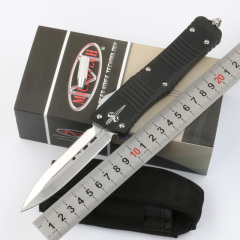 Microtech Combat Troodon AUTO OTF Knife 3.77" D2 Satin Blade, Aviation Aluminum Handles