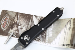 Microtech UTX-70 Ultratech OTF AUTO Knife 3.34" D2 Plain Blade, Aluminum Alloy Handles