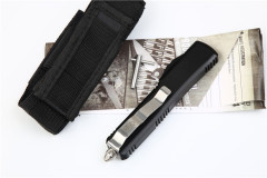 Microtech UTX-70 Ultratech OTF AUTO Knife 3.34" D2 Plain Blade, Aluminum Alloy Handles