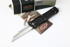 Microtech Combat Troodon AUTO OTF Knife 3.77" D2 Satin Blade, Aviation Aluminum Handles