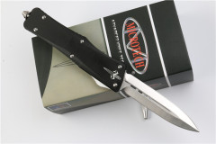 Microtech Combat Troodon AUTO OTF Knife 3.77" D2 Satin Blade, Aviation Aluminum Handles