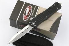 Microtech Combat Troodon AUTO OTF Knife 3.77" D2 Satin Blade, Aviation Aluminum Handles