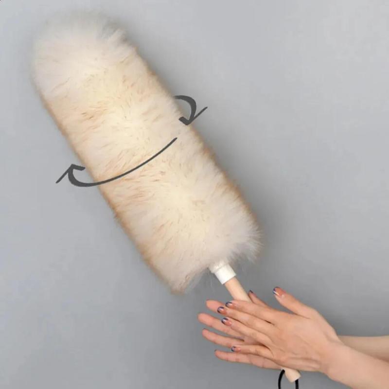 Wool Duster Household Cleaning Dust Brush Car Sweeping Home Daily Use Washable Clean Houseware Tools