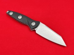 Microtech Mini Socom Alpha Fixed Blade Knife 3.50" M390 Stonewashed Tanto Point, G10 Handles, Kydex Sheath