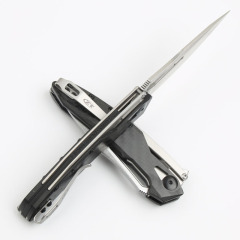 ZT 0990 Flipper Knife 3.26" CPM-20CV Stonewashed Drop Point Blade, Carbon Fiber Handles with Steel Overlay