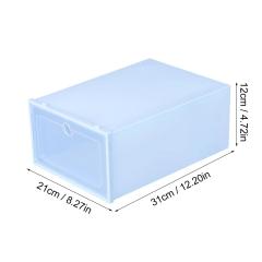 Foldable Clear Storage Drawers Storage Box Plastic Stackable Shoe Organizer Home Storage Organizer Housewear & Furnishings