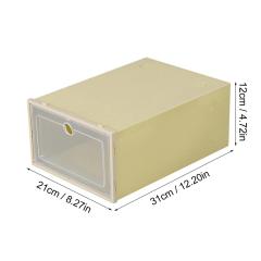 Foldable Clear Storage Drawers Storage Box Plastic Stackable Shoe Organizer Home Storage Organizer Housewear & Furnishings